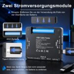 Treedix USB-Kabeltester mit 2,4" Display – Multifunktion für alle Kabeltypen – Bild 5