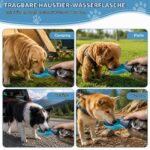 QGGTQG 800 ml Hundetrinkflasche mit Faltnapf – Auslaufsicher für Outdoor-Abenteuer – Bild 7
