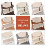 hauck 2-tlg. Deluxe Sitzkissen für Alpha Hochstuhl – Komfortable Sitzauflage Beige – Bild 7