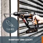 WORX WX390.9 Akku-Bohrhammer SDS-plus 20V – 3-in-1 Multitalent für Holz, Beton & Stahl – Bild 4