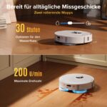 roborock Qrevo S Pro Saug- und Wischroboter – 18.500 Pa Saugkraft mit Heisswater-Reinigung – Bild 5