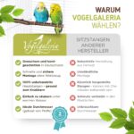 Vogelgaleria® 5er Set Naturholz Sitzstangen – Vogelzubehör für Wellensittich & Nymphensittich – Bild 6