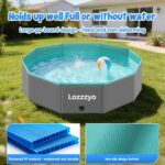 Lozzzyo Hundepool 120x30cm – Rutschfester Faltpool für kleine & grosse Hunde – Bild 6