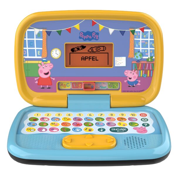 VTech Peppas Lernlaptop – Interaktiver Kindercomputer mit ABC-Tastatur für 3–6 Jahre