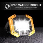 Edasion 30W LED Akku Strahler 2000 Lumen – Wiederaufladbarer Baustrahler mit USB-Powerbank (2er Set) – Bild 3