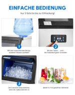 Wilprep Eiswürfelmaschine 59kg/24H – Kommerzielle Eismaschine mit LCD-Display für Gastronomie – Bild 5