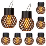 GIGALUMI Solar Hängeleuchten 8er-Set mit LED-Flammeneffekt – Wasserdicht IP65 für Garten – Bild 8