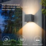 Klighten 2er Set 12W LED-Aussenlampe mit Bewegungsmelder – Anthrazit 2700K – Bild 6