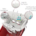 PandaEar Einkaufswagenschutz Baby 2-in-1 – Universalschutz für Säuglinge & Kleinkinder – Bild 2