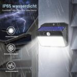 SIGRILL 6er Set Solar-Wandleuchten mit Bewegungsmelder – 150 LED für Garten & Garage – Bild 5