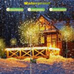 Liyade Solar-Gartenstecker 2er-Set, 120 LED Warmweiß – 8 Modi für Garten, Balkon & Terrasse – Bild 6