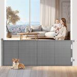 Wodondog Treppenschutzgitter ausziehbar bis 500 cm – Babygitter & Hundegitter