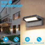 KUKAK 22W LED Wandleuchte Aussen mit 350° Schwenkpanel – IP65 Aussenlampe für Garten & Terrasse – Bild 5