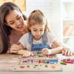Melofaver Montessori Magnetspiel Labyrinth – Holzspielzeug ab 2 Jahren für Feinmotorik & Zahlenlernen – Bild 2