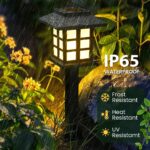 GIGALUMI 12er Set Solarleuchten für Außen – IP65 Wasserdicht Gartenleuchten Warmweiß – Bild 2