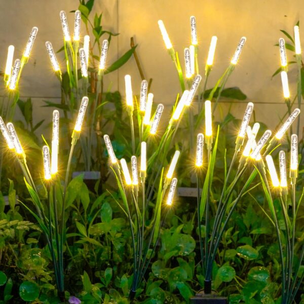 DooYard Solar Glühwürmchen Gartenleuchten 2er Set – Acryl-Außendeko mit flexiblem Stängel