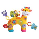 VTech Baby Giraffenkissen – Weiches Spielkissen mit Klavier & Musik für 0-24 Monate