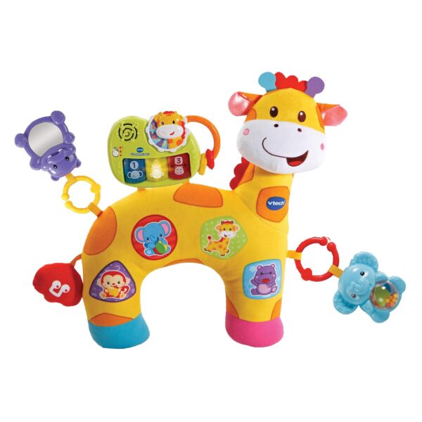 VTech Baby Giraffenkissen – Weiches Spielkissen mit Klavier & Musik für 0-24 Monate