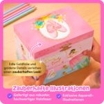 Giggle & Honey Ballerina-Schmuckkästchen mit Spieluhr – Musikspieldose für Mädchen ab 3 Jahren – Bild 8