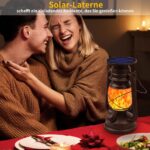 Shinmax Solar-Hängeleuchte mit Flammeneffekt – IP44 Retro Sturmlaterne für Garten & Balkon – Bild 8