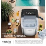 tectake® Eiswürfelmaschine Arctic – 12 kg/24h, 2 Grössen, Selbstreinigung für Zuhause – Bild 4