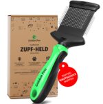 Golden Pets Zupfbürste M-L mit Schutznoppen – 2in1 Unterwollentfernung für Hunde & Katzen