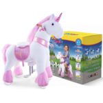 PonyCycle® Modell U Einhorn Rosa – Reit-Spielzeug für Kinder 4–7 Jahre mit Bremse – Bild 8
