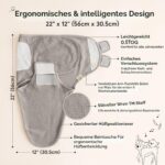 3er-Pack Bio-Pucksack 0-3 Monate – IHDI-zertifiziert, atmungsaktiv & ergonomisch – Bild 3