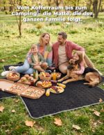 Oasser Kofferraumschutz 185x103cm – Schutzmatte für Hunde mit Seitenschutz & 2 Taschen – Bild 10