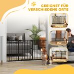 PawHut Türschutzgitter 74–147,5 cm mit 3 Verlängerungen – Hundesicherheitsgitter ohne Bohren – Bild 8