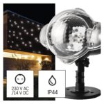 EMOS Schneefall LED Projektor IP44 – Bewegter Schneeffekt für Fassaden & Gärten – Bild 3