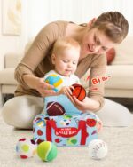 Vanmor Sensory Sports Balls – 6er Sensorik-Set mit Reisetasche für Babys ab 3 Monaten – Bild 6