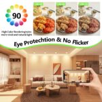GeyouLux LED-Einbaustrahler 6er Set, 7W 700lm Dimmbar – Flache Deckenspots für Bad & Küche – Bild 7