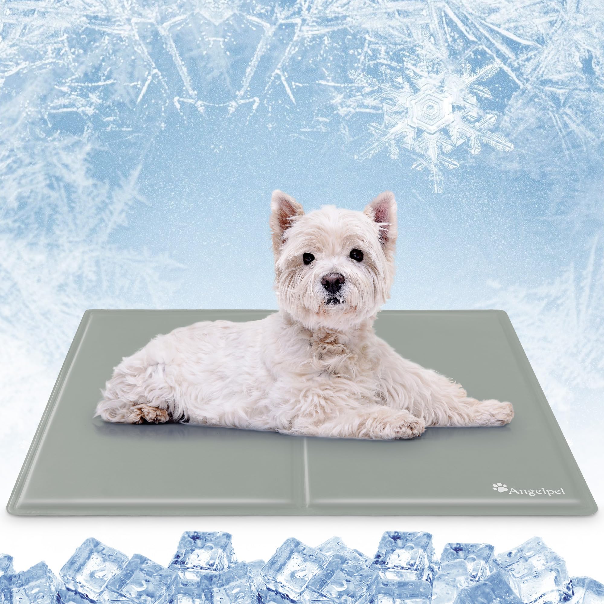 81WcPffQJIL._SY2000_.jpg Angelpet Kühlmatte M 65x50cm – Selbstkühlende Gelmatte für Hunde & Katzen – Bild 1