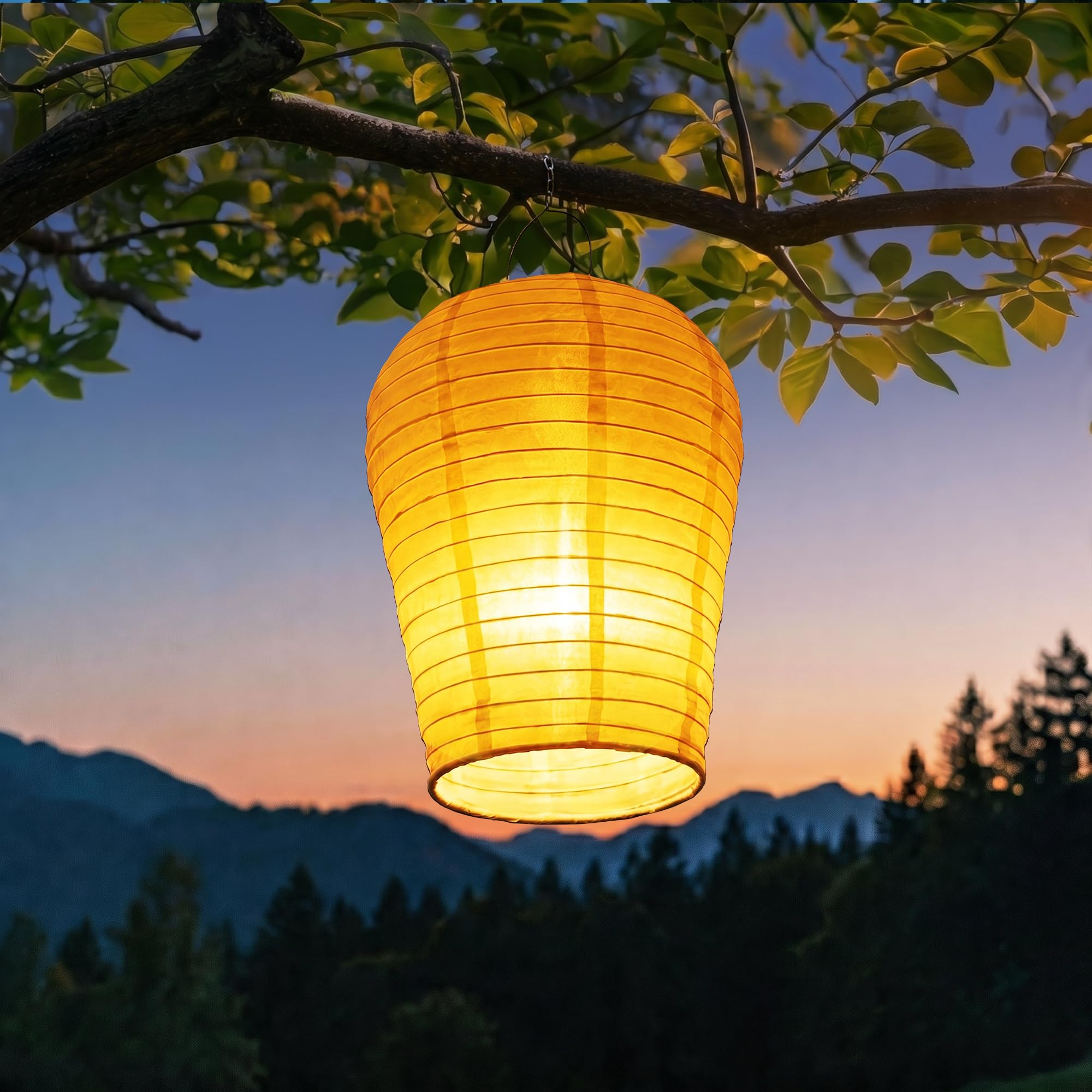 iShabao Solar Gartenlaterne 30cm – Kongming-Laterne mit LED-Flammeneffekt für Garten & Terrasse
