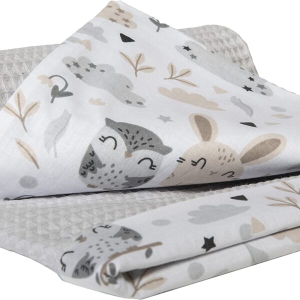 Medi Partners Babydecke 75x100cm – Kuscheldecke aus 100% Baumwolle für Neugeborene