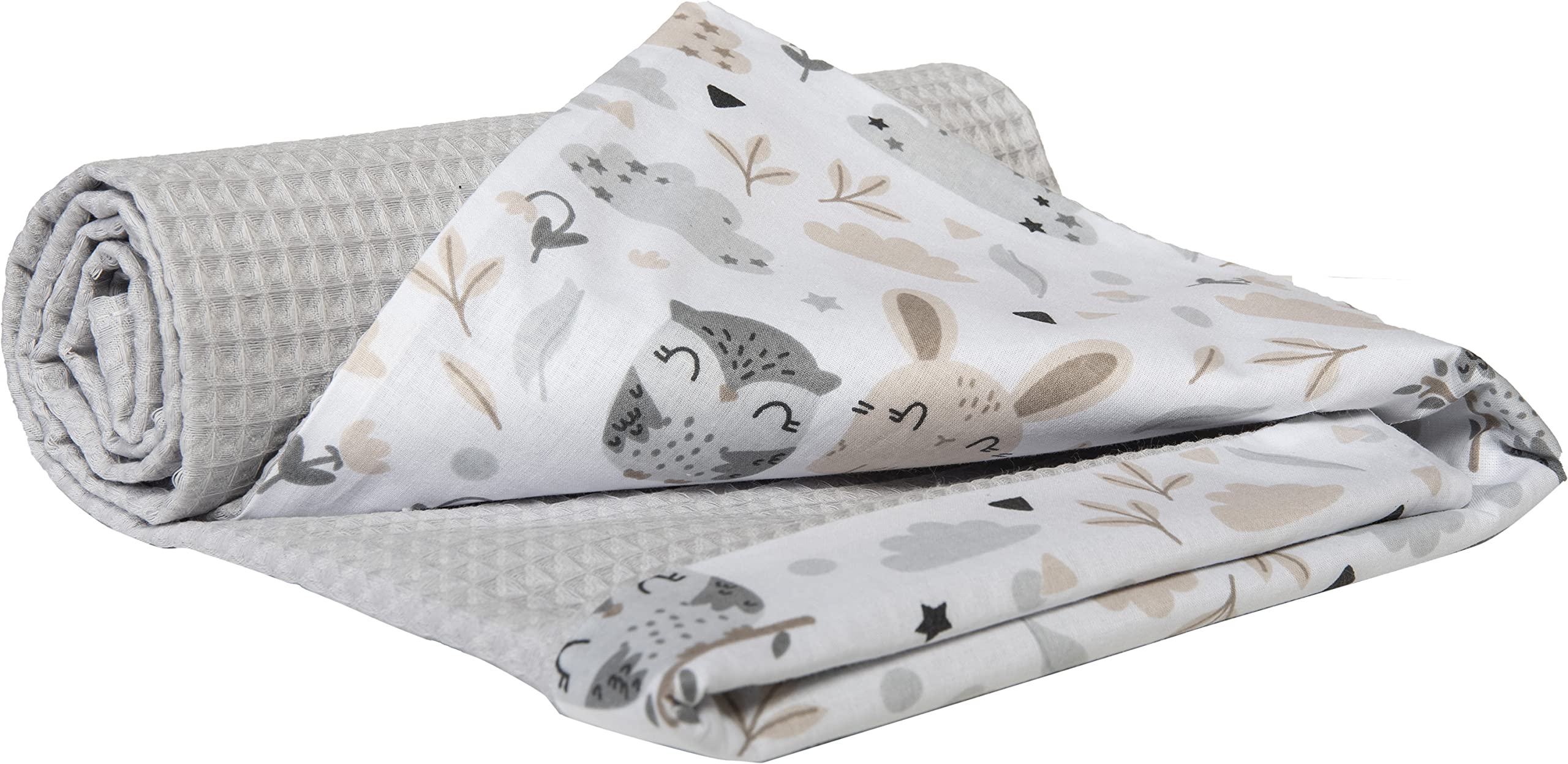 Medi Partners Babydecke 75x100cm – Kuscheldecke aus 100% Baumwolle für Neugeborene