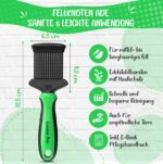 Golden Pets Zupfbürste M-L mit Schutznoppen – 2in1 Unterwollentfernung für Hunde & Katzen – Bild 4