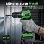 Ginour 21V Akku-Schlagbohrschrauber 50Nm mit Makita-Kompatibilität – Professionelles 3-in-1 Komplettset – Bild 5