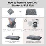 BEDSURE Hundedecke 102x76cm wasserdicht – Sherpa Fleece Wendedecke für mittlere Hunde – Bild 7