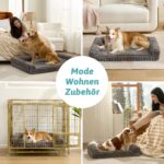 COZY KISS Orthopädisches Hundebett 112x81x18cm – Waschbares Hundesofa für grosse Hunde – Bild 7