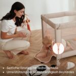 Lionelo Amelie Reisebett mit Matratze – Faltbares Babybett ab Geburt bis 15 kg – Bild 7