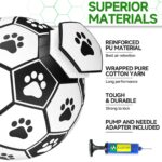 HETOO Hundespielzeug-Fussball mit Haltelaschen – Interaktives Tauzieh- & Wasserspielzeug für mittelgrosse & grosse Hunde – Bild 6