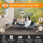 K&H Erhöhtes Hundebett XL – Atmungsaktiv & Kühlend für grosse Hunde – Bild 2