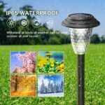 BUCASA 8er Set Solarleuchten für Aussen – Warmweiss & RGB LED Gartenbeleuchtung wasserdicht – Bild 4