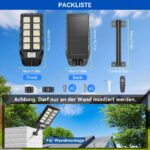 Adewalk 2026 Solar-Straßenlaterne mit Fernbedienung – IP66 wasserdicht, Bewegungssensor & 3 Modi – Bild 6