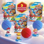 INKEE Paw Patrol Badebomben 3er-Pack mit Überraschungs-Stempel – Badespass für Kinder – Bild 3