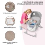Kinderkraft Lovi 3-in-1 Kinderreisebett – Wiege & Schaukelbett für Neugeborene – Bild 9