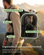 Knupis Katzenrucksack & Hunderucksack bis 7 kg – Wetterschutz & Ausbruchsicher – Bild 4