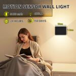 Kambo Akku-Wandleuchte mit Bewegungsmelder & Fernbedienung – 2er Set LED Wandlampen Innen – Bild 2
